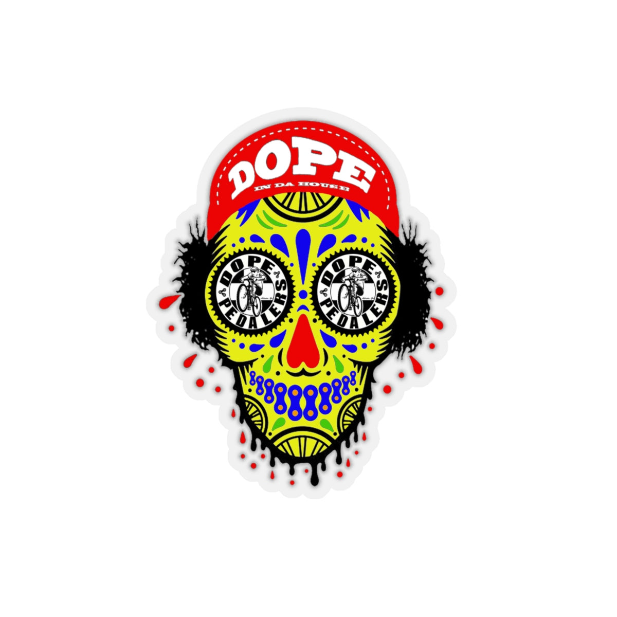 Dope Pedalers Kiss-Cut Stickers – Dope Pedalers Bike Club