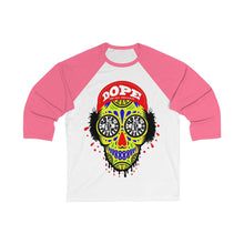 Load image into Gallery viewer, Dope Skulls Unisex 3/4 Sleeve Baseball Tee