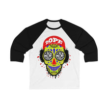 Load image into Gallery viewer, Dope Skulls Unisex 3/4 Sleeve Baseball Tee