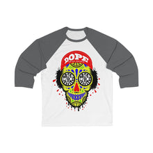 Load image into Gallery viewer, Dope Skulls Unisex 3/4 Sleeve Baseball Tee